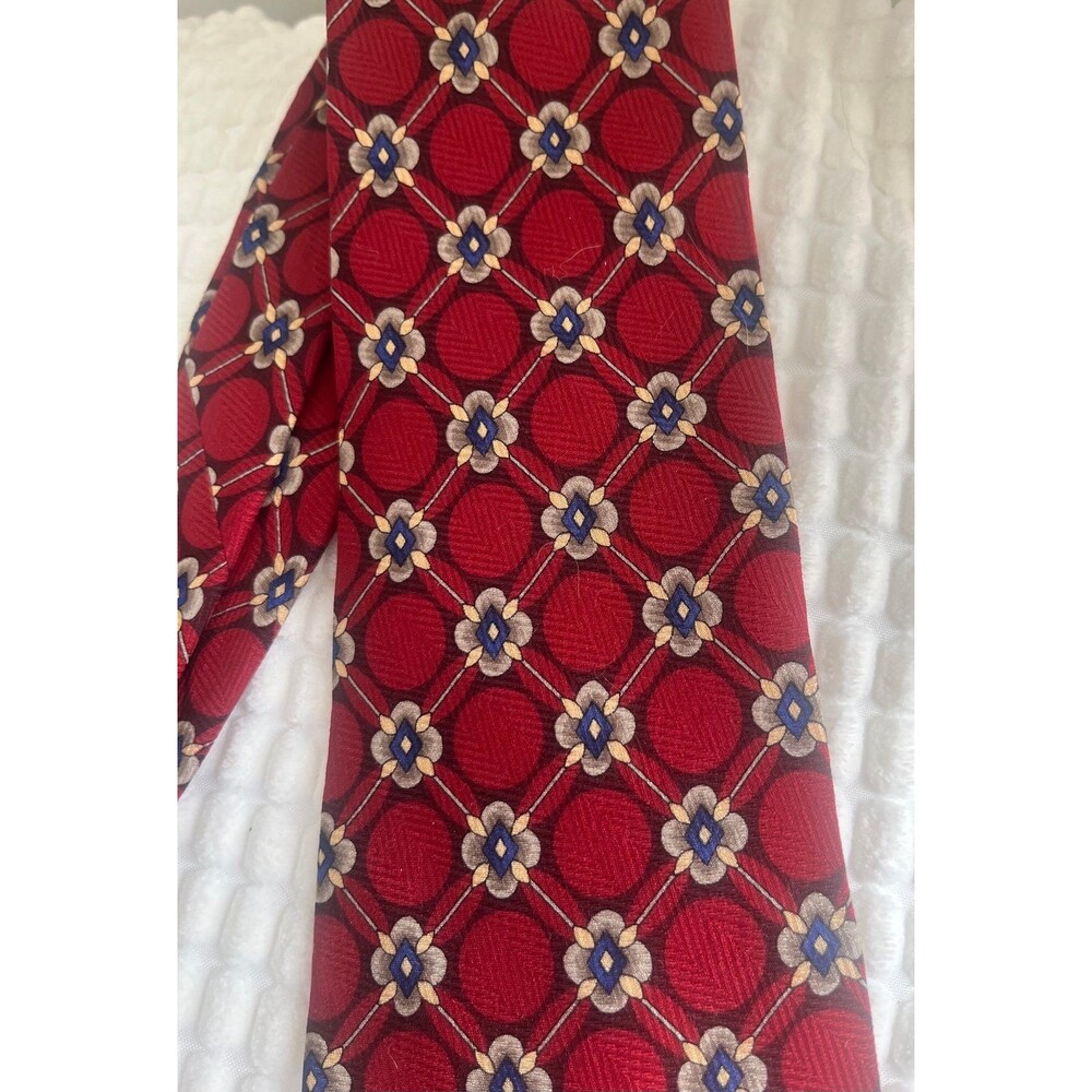 Mara By Countess Mara Red Silk Tie
